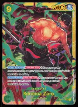 Roronoa Zoro OP06-118 Non Foil Secret Rare Wings of the Captain One Piece NM - Image 1