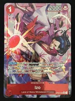 Izo (OP03-003) (Alternate Art) - Premium Booster -The Best- (PRB-01) - One Piece - Image 1