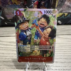 Ace & Sabo & Luffy OP13-007 - One Piece TCG English - SR Foil NM Near-Mint - Image 1