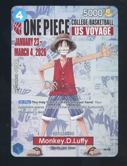 2026 One Piece EN College Basketball US Voyage #055 Monkey D Luffy - Image 1