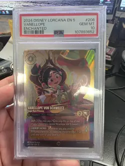 2024 Disney Lorcana Enchanted #206 Vanellope PSA Grade 10 - Image 1