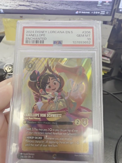 2024 Disney Lorcana Enchanted #206 Vanellope PSA Grade 10 - Image 2