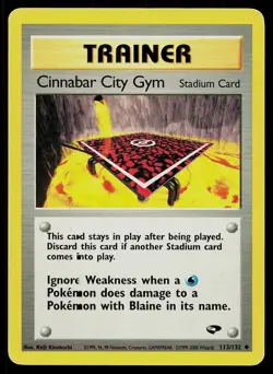 Pokemon Card Gym Challenge Cinnabar City Gym 113/132 Uncommon - Image 1