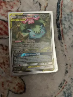Venusaur & Snivy GX Tag Team GX Holo SM229 English Pokemon Card Lot - Image 1