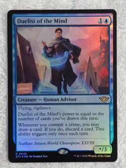 MTG Duelist of the Mind FOIL Outlaws of Thunder Junction (OTJ) #45 Card Rare NM - Image 1