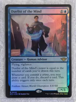 MTG Duelist of the Mind FOIL Outlaws of Thunder Junction (OTJ) #45 Card Rare NM - Image 4