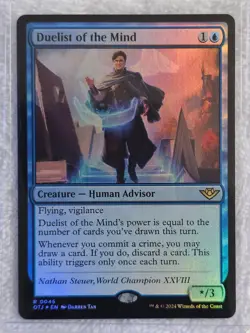 MTG Duelist of the Mind FOIL Outlaws of Thunder Junction (OTJ) #45 Card Rare NM - Image 5