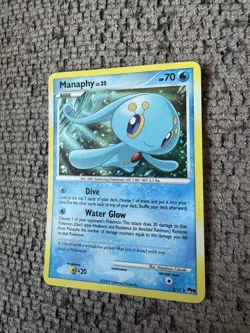 2009 Pokemon Pop Series 9 2/17 Manaphy Holo LP Rare Card Promo Vintage Fresh TCG - Image 2