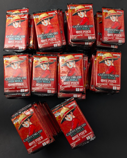 LOT of (200) One Piece Card Game: Carrying On His Will Booster Pack (OP-13) - Image 2