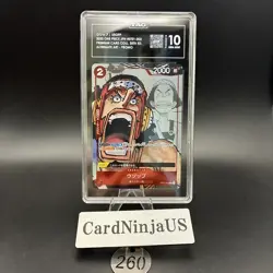 TAG GEM MINT 10 Usopp Parallel ST01-002 C 25th Edition ONE PIECE Card Game 260 - Image 1