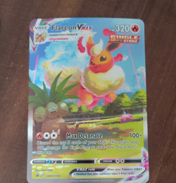Pokemon Flareon VMAX SWSH180 Sword & Shield Promo Holo 320 HP Max Detonate Card - Image 1