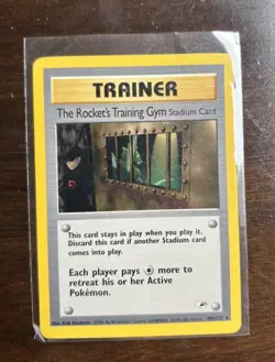 The Rocket's Training Gym 104/132 - Gym Heroes - Rare - Stadium Pokemon Card NM - Image 1