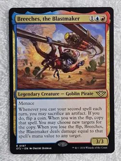 MTG Breeches, the Blastmaker Outlaws of Thunder Junction (OTJ) #197 Card Rare NM - Image 1