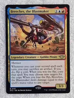 MTG Breeches, the Blastmaker Outlaws of Thunder Junction (OTJ) #197 Card Rare NM - Image 2