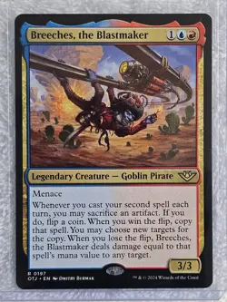 MTG Breeches, the Blastmaker Outlaws of Thunder Junction (OTJ) #197 Card Rare NM - Image 4