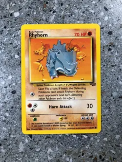 Pokemon TCG Cards Rhyhorn 61/64 Jungle - Image 1