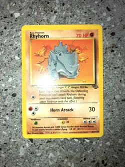 Pokemon TCG Cards Rhyhorn 61/64 Jungle - Image 3