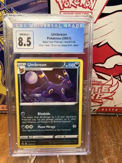 CGC 8.5 Umbreon 2021 Black Star Promos SWSH129 Holo Pokemon Card - Image 1
