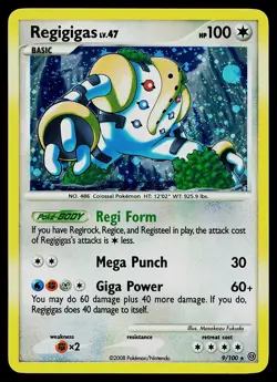 Pokemon Card - Regigigas Stormfront 9/100 Holo Rare - Image 1
