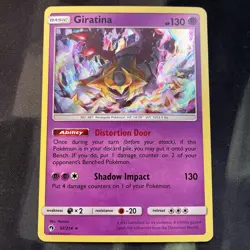 Giratina 97/214 Sm-Lost Thunder Holo Pokemon Card Psychic Type LP Condition - Image 1