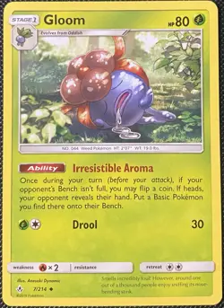 Gloom 7/214 Sm-Unbroken Bonds Regular - Pokemon Card - Image 1