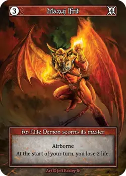 Sorcery: Contested Realm Mazuj Ifrit Elite Foil NM (GT) - Image 1