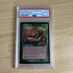 Magic The Gathering MTG - PSA 10 Serialized Protean Hulk 2024 Frame-Foil 200/500 - Image 1
