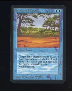 1993 MTG Magic The Gathering Alpha Phantasmal Terrain - Image 1