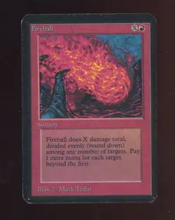 1993 MTG Magic The Gathering Alpha Fireball - Image 1
