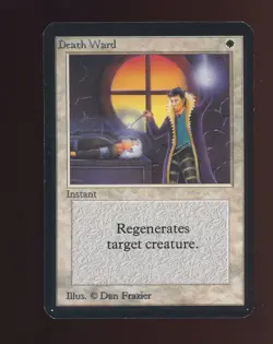 1993 MTG Magic The Gathering Alpha Death Ward - Image 1