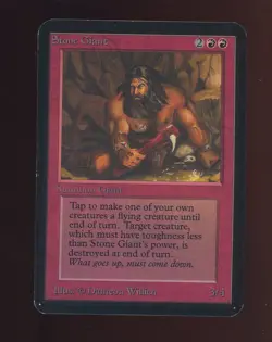 1993 MTG Magic The Gathering Alpha Stone Giant - Image 1