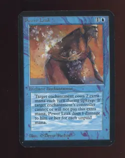 1993 MTG Magic The Gathering Alpha Power Leak - Image 1