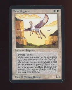 1993 MTG Magic The Gathering Alpha Mesa Pegasus - Image 1