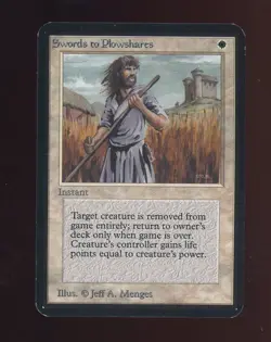 1993 MTG Magic The Gathering Alpha Swords to Plowshares - Image 1