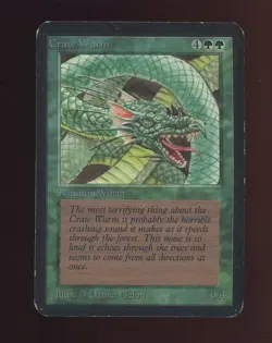 1993 MTG Magic The Gathering Alpha Craw Wurm - Image 1