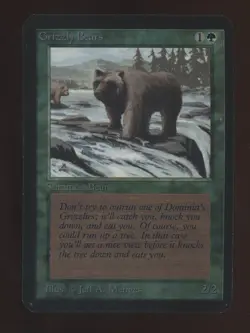 1993 MTG Magic The Gathering Alpha Grizzly Bears - Image 1