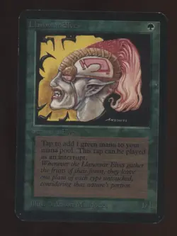 1993 MTG Magic The Gathering Alpha Lalanowar Elves - Image 1