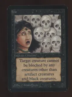 1993 MTG Magic The Gathering Alpha Fear - Image 1