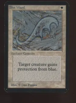 1993 MTG Magic The Gathering Alpha Blue Ward - Image 1
