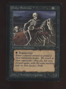 1993 MTG Magic The Gathering Alpha Drudge Skeletons - Image 1