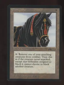 1994 MTG Magic The Gathering Arabian Nights Ebony Horse - Image 1