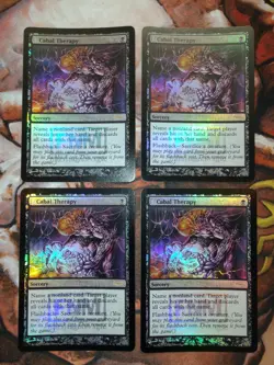 FOIL Cabal Therapy FNM Promo X4 (Playset) MTG Magic the Gathering - Image 1