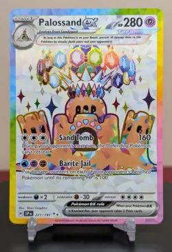 Pokemon Palossand ex #221/191 English SSP Surging Sparks Ultra Rare - Image 1