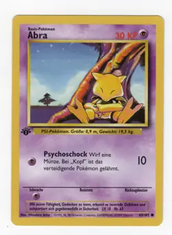 Abra Pokemon German Base Set 1st Edition (ABRA) #43 VERY MINT - Image 1