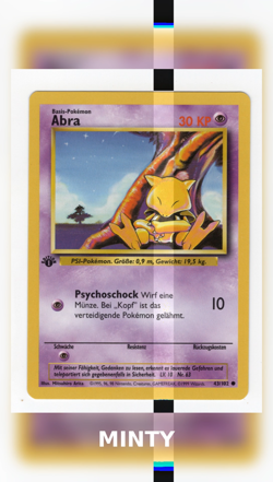 Abra Pokemon German Base Set 1st Edition (ABRA) #43 VERY MINT - Image 2