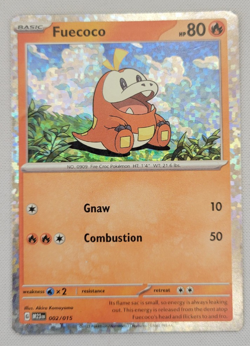 Fuecoco Pokemon McDonald's 2023 Holo Foil Promo 002/015 MP - Image 1