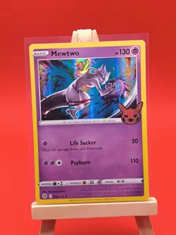 Mewtwo 2022 Trick Or Trade 056/172 Brilliant Stars Holo Rare Pokemon Card - Image 3
