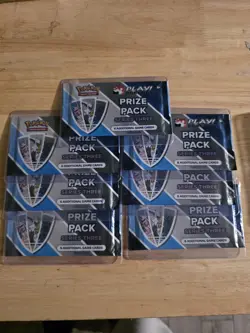 Play! Pokemon Prize Pack Series Three (3) - Factory Sealed Lot Of 7 - Image 1