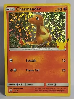 Charmander 9/25 McDonald's 25th Anniversary Promo Holo Card NM-LP Pokemon TCG - Image 1