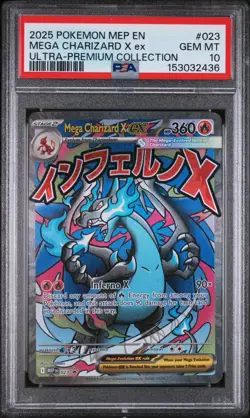Pokemon 2025 Mega Charizard X EX 023 Ultra-Premium Collection GEM MINT PSA 10 - Image 1